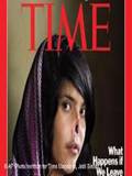 عکسی از عایشه دختر افغان که همرسش بینی و گوش او را بریده بود بر جلد مجله تایم